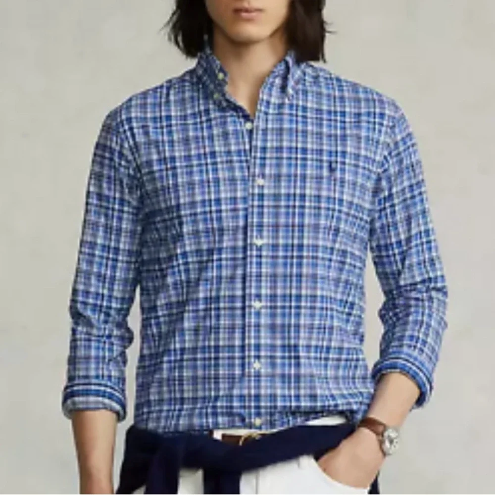 NWT Ralph Lauren Boys Plaid Shirt, Size L-14/16